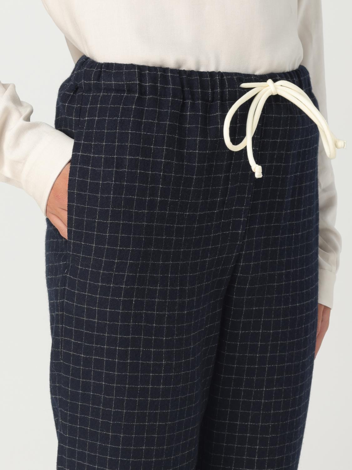ALYSI PANTALONI: Pantalone Alysi in lana vergine, Blue - Img 4