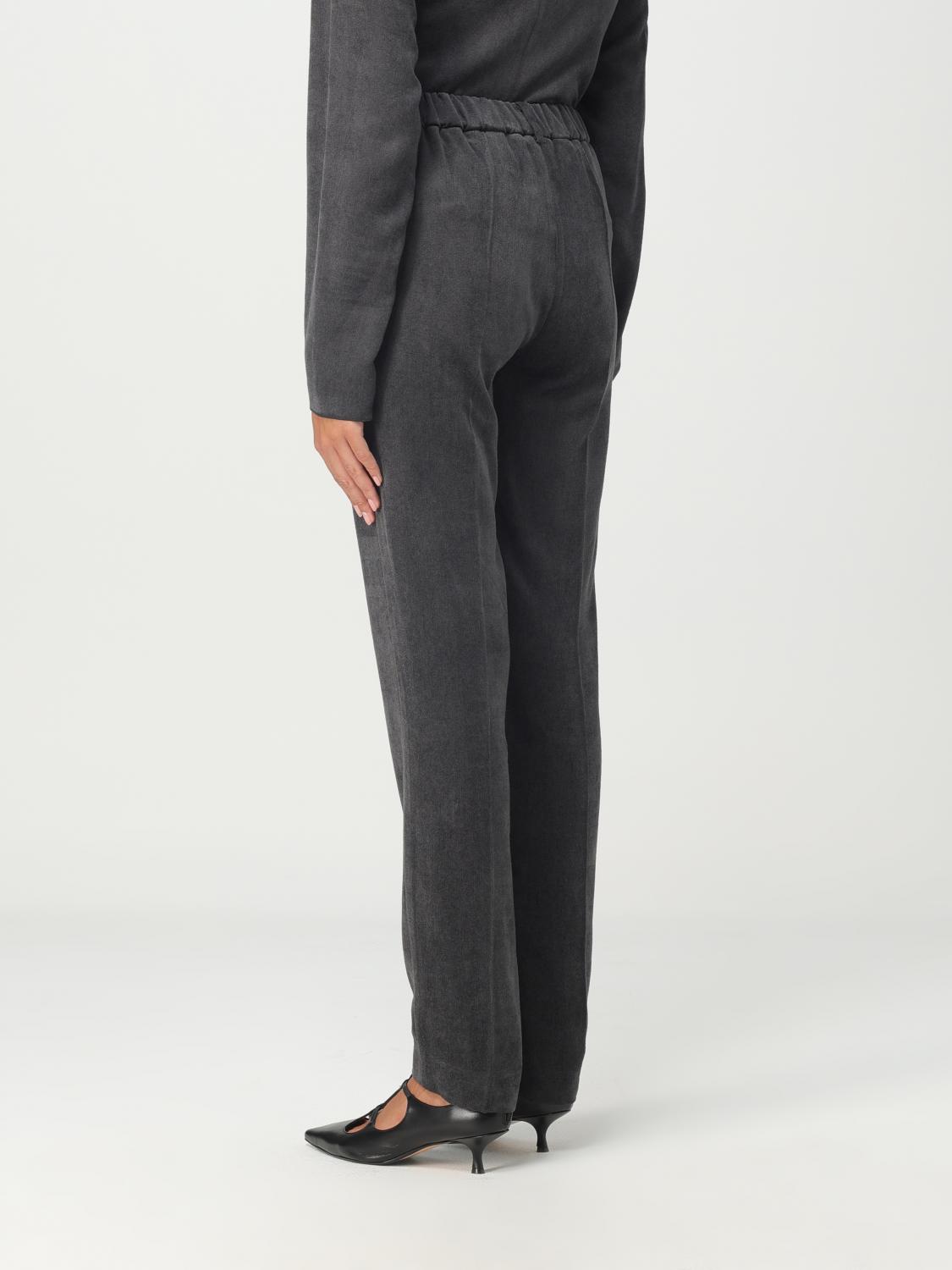 ALYSI PANTALONI: Pantalone Alysi in misto viscosa, Grigio - Img 3