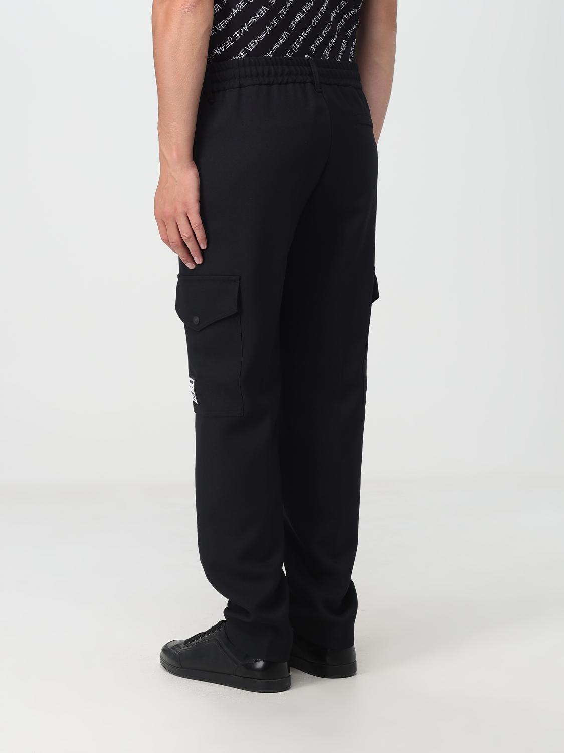 VERSACE JEANS COUTURE: Pants men - Black | Versace Jeans Couture