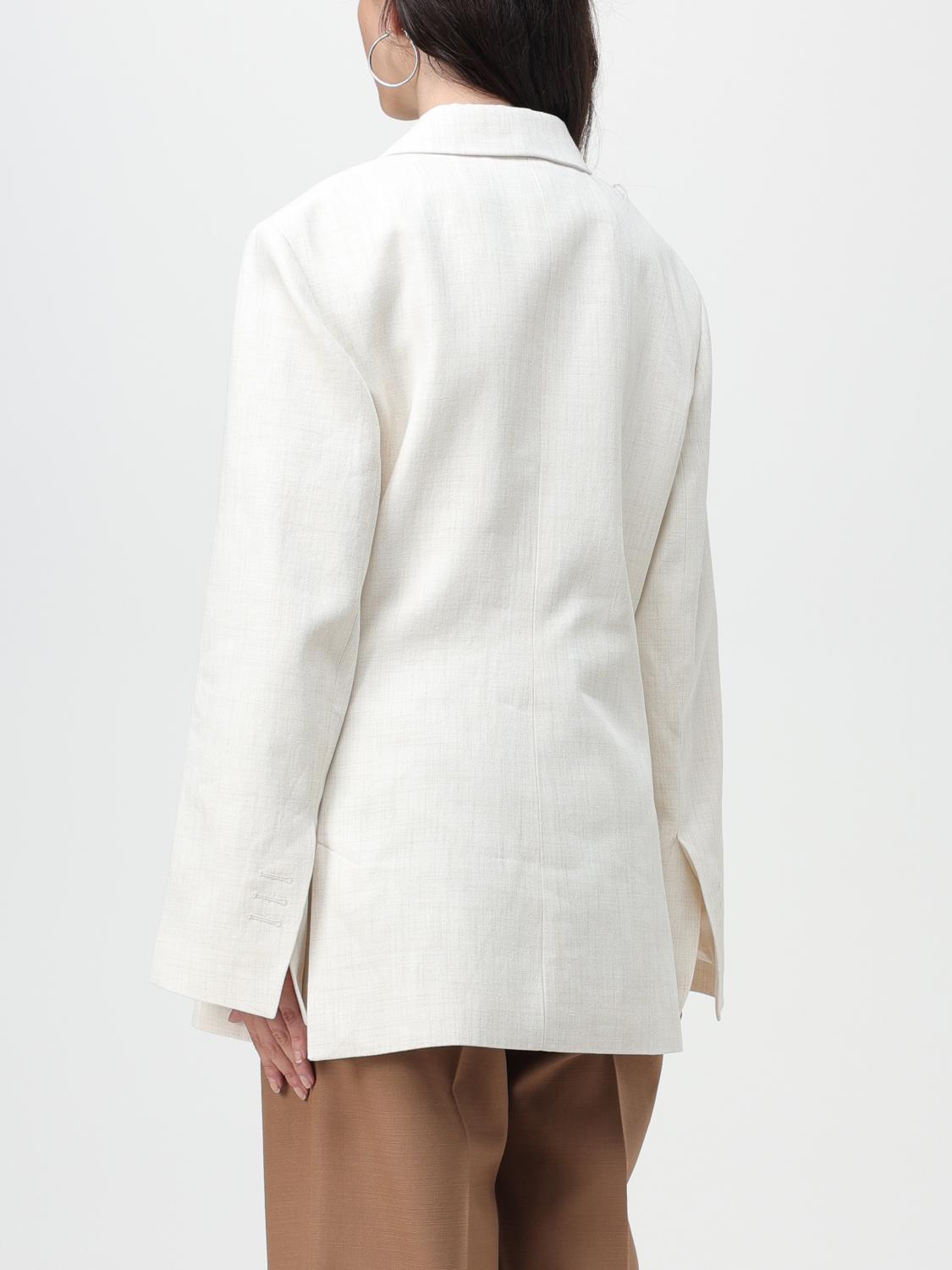 JACQUEMUS AMERICANA: Americana mujer Jacquemus, Blanco - Img 3