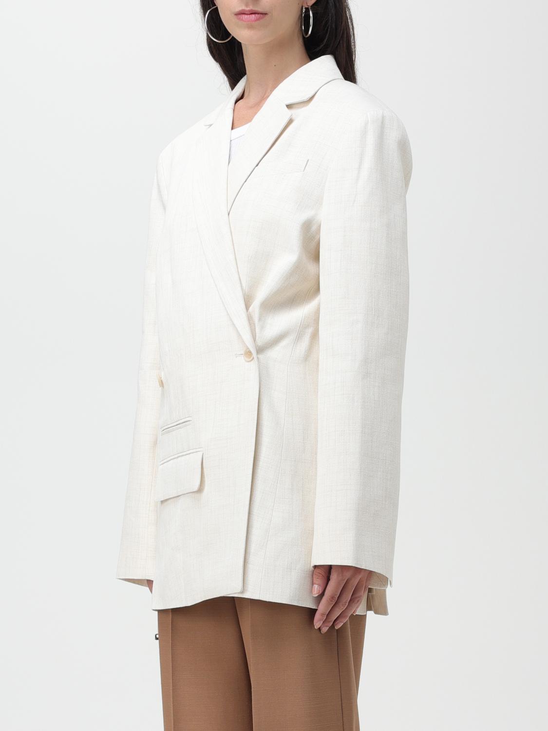 JACQUEMUS AMERICANA: Americana mujer Jacquemus, Blanco - Img 4