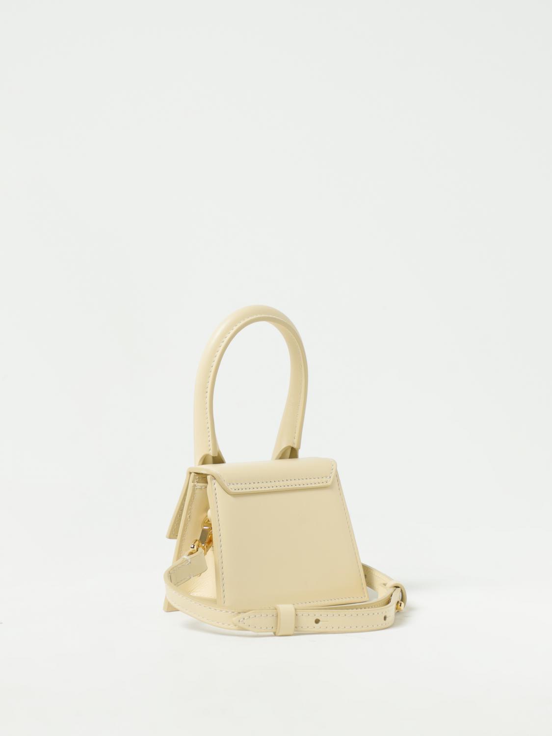 JACQUEMUS BORSA MINI: Borsa Le Chiquito Mini Jacquemus in pelle, Bianco - Img 2