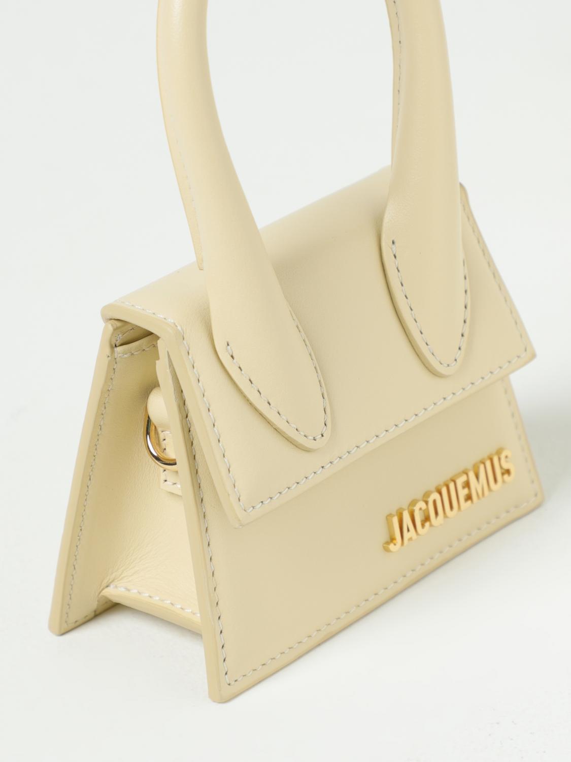 JACQUEMUS BORSA MINI: Borsa Le Chiquito Mini Jacquemus in pelle, Bianco - Img 3
