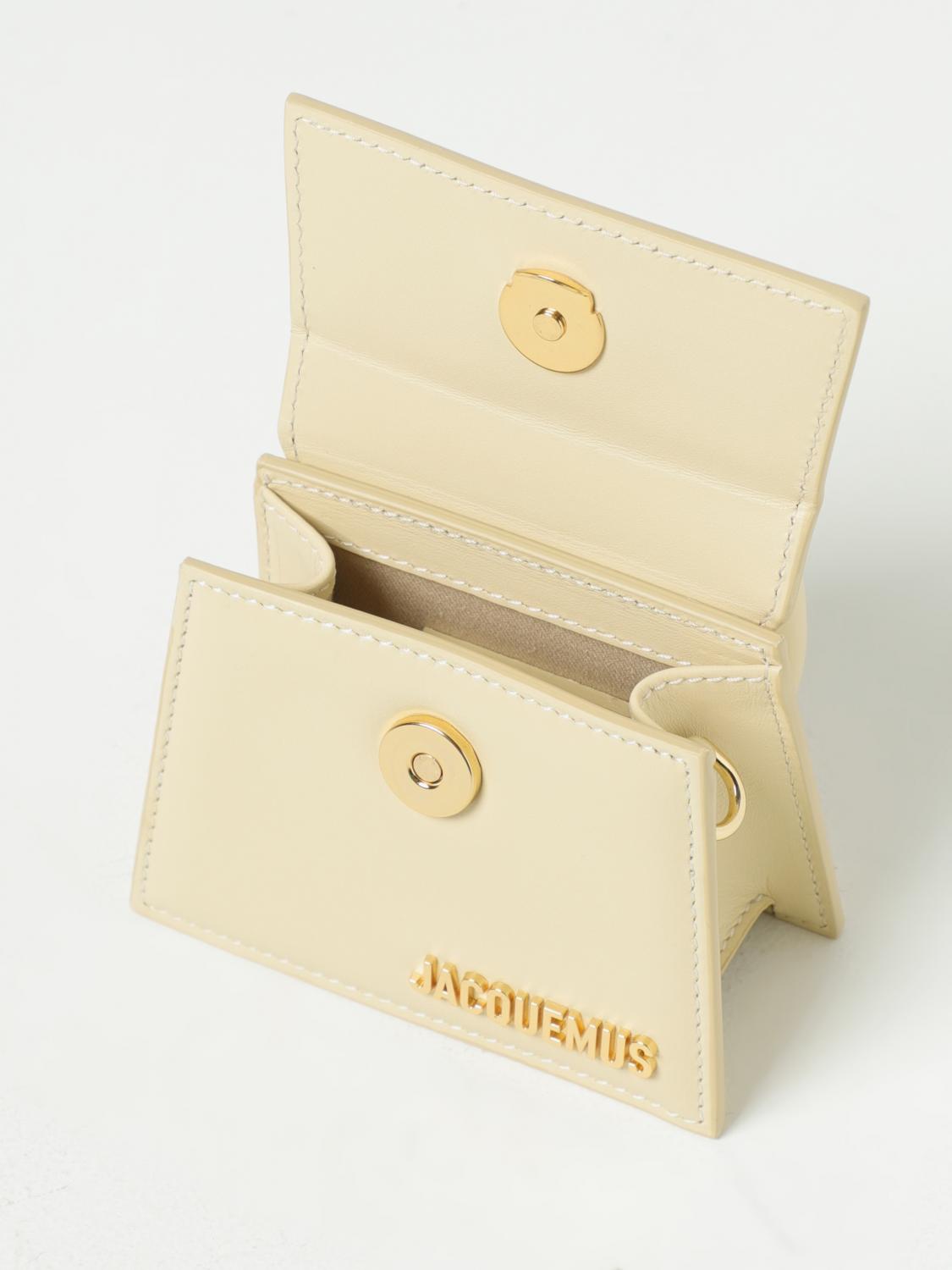 JACQUEMUS BORSA MINI: Borsa Le Chiquito Mini Jacquemus in pelle, Bianco - Img 4