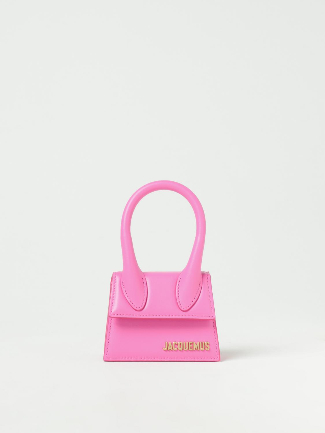 JACQUEMUS BORSA MINI: Borsa Le Chiquito Mini Jacquemus in pelle, Rosa - Img 1