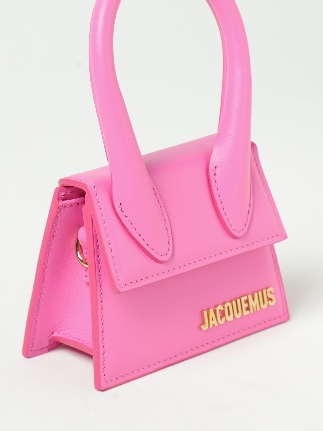 JACQUEMUS BORSA MINI: Borsa Le Chiquito Mini Jacquemus in pelle, Rosa - Img 3