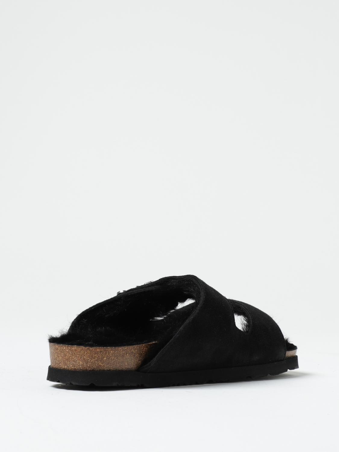 PALM ANGELS SANDALS: Palm Angels Comfy sandals in suede, Black - Img 3