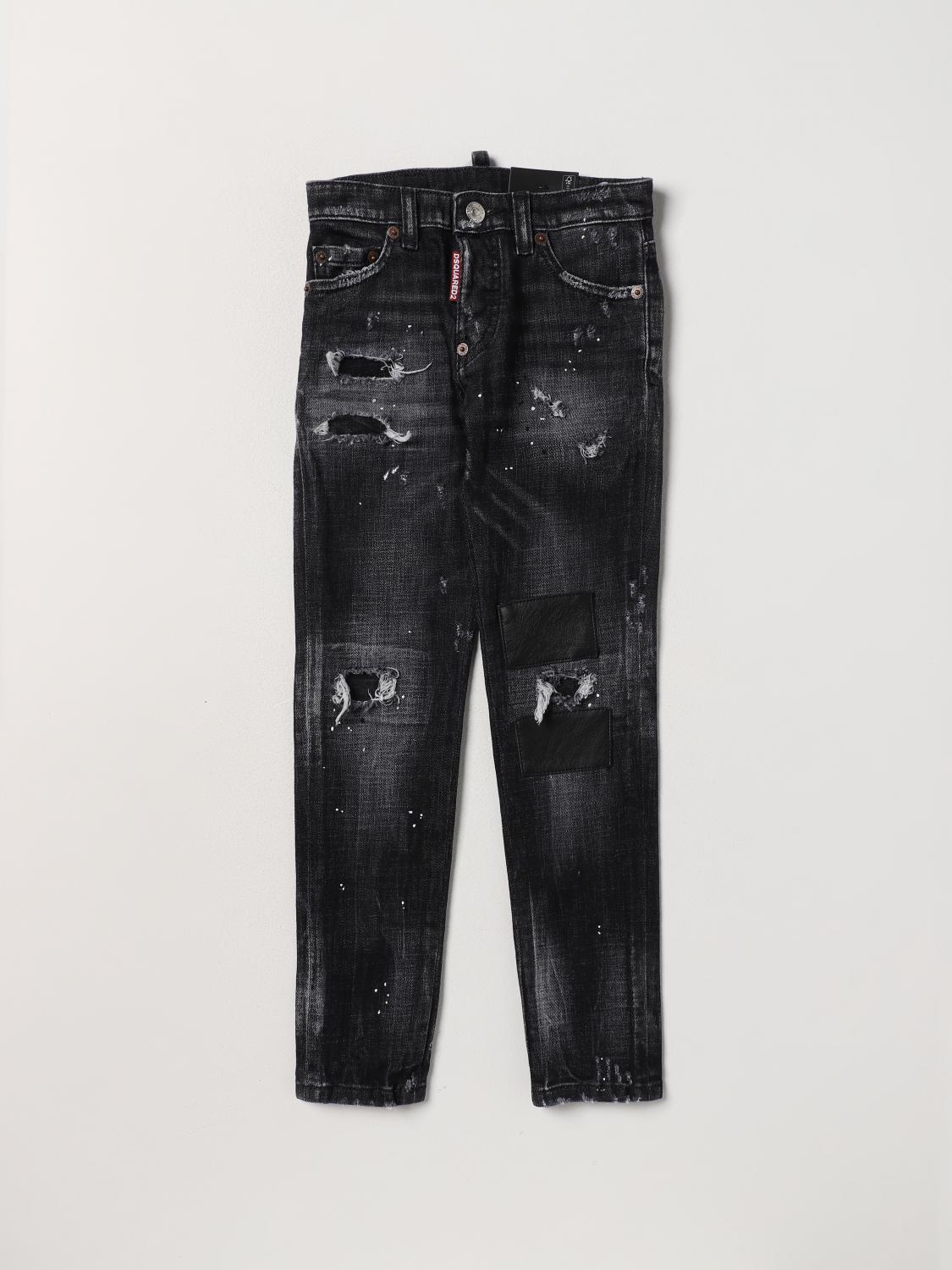 DSQUARED2 JEANS: Vaquero niños Dsquared2 Junior, Negro - Img 1