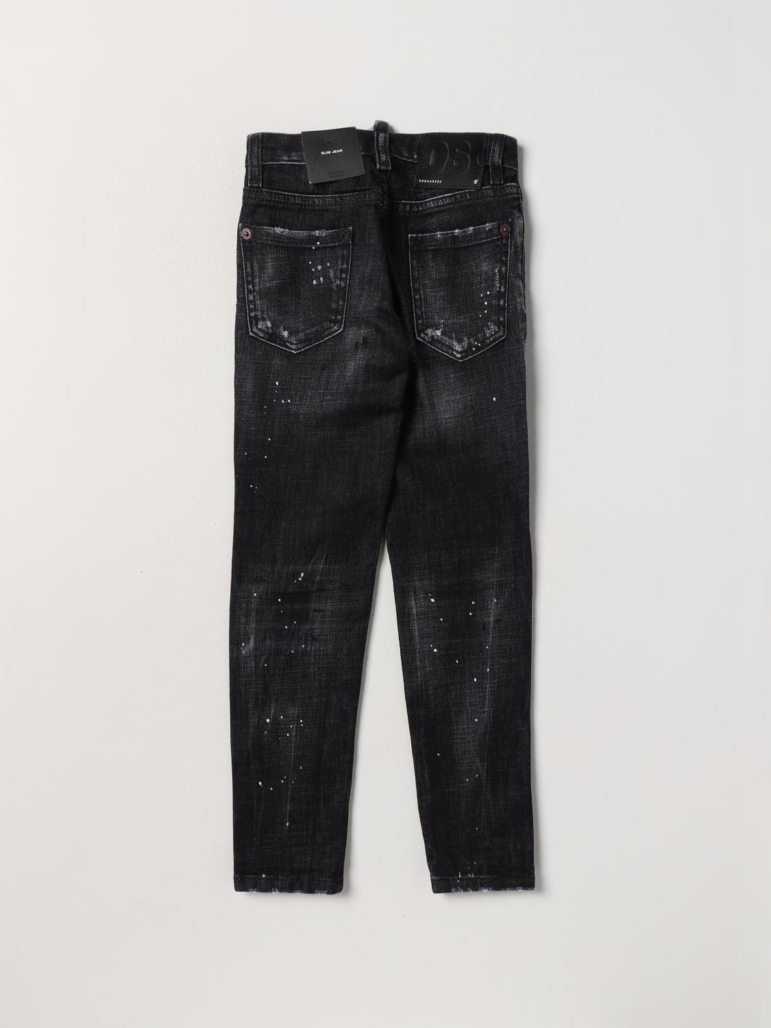 DSQUARED2 JEANS: Vaquero niños Dsquared2 Junior, Negro - Img 2