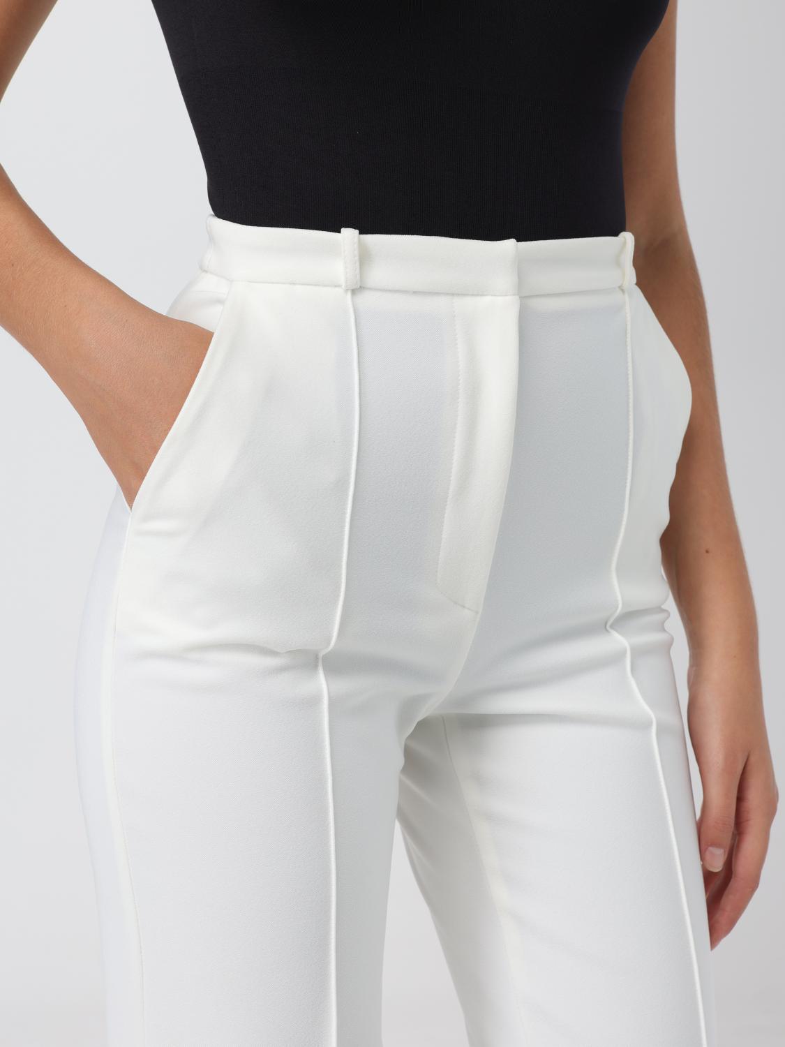 パンツ ELISABETTA FRANCHI Woman Pants Ivory PA001 360 ELISABETTA FRANCHI: Pants woman - Ivory | Elisabetta Franchi