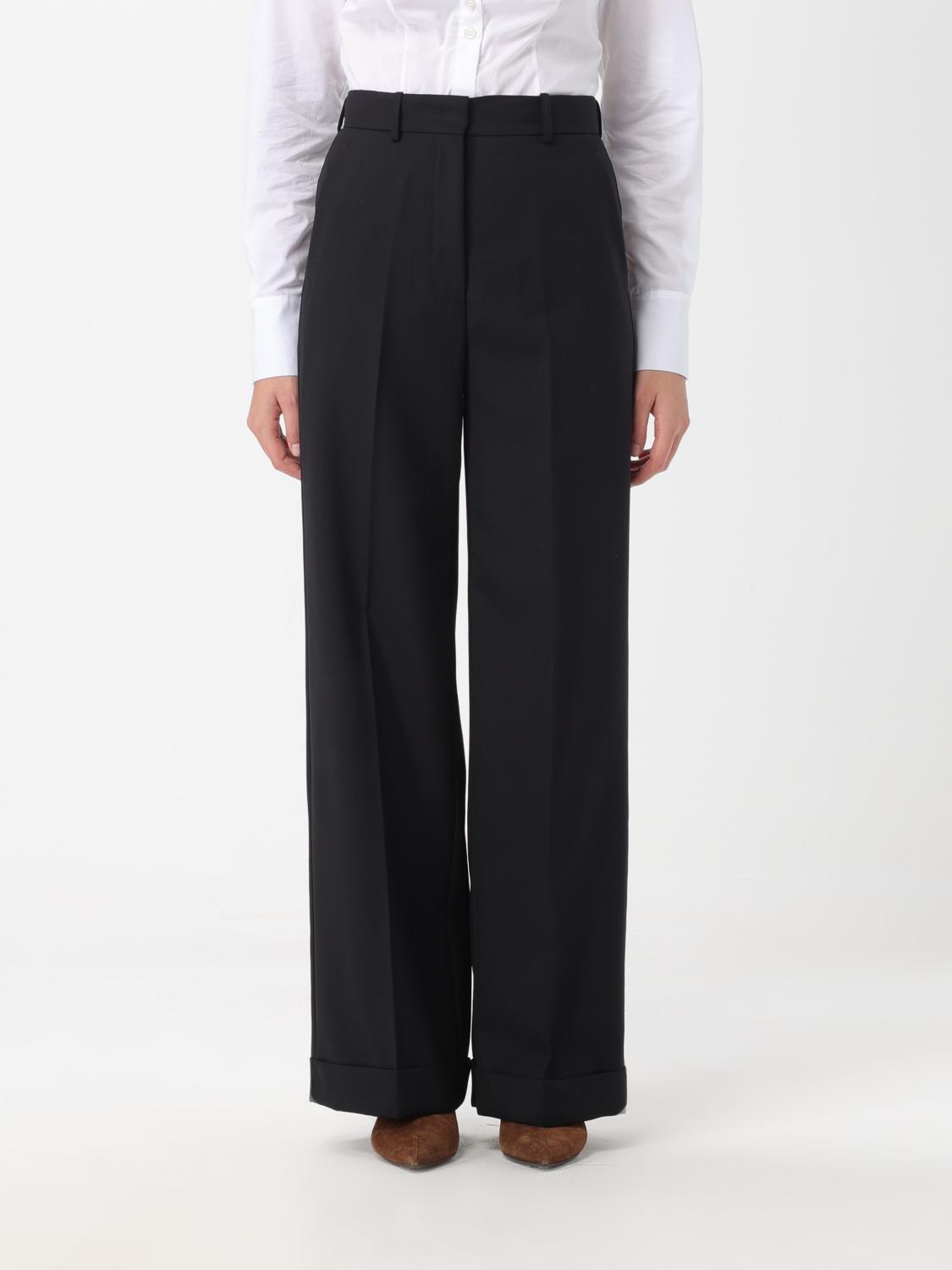 パンツ Erika Cavallini Trousers RRP €234 ERIKA CAVALLINI Poplin Trousers IT40 US4 UK8 S High