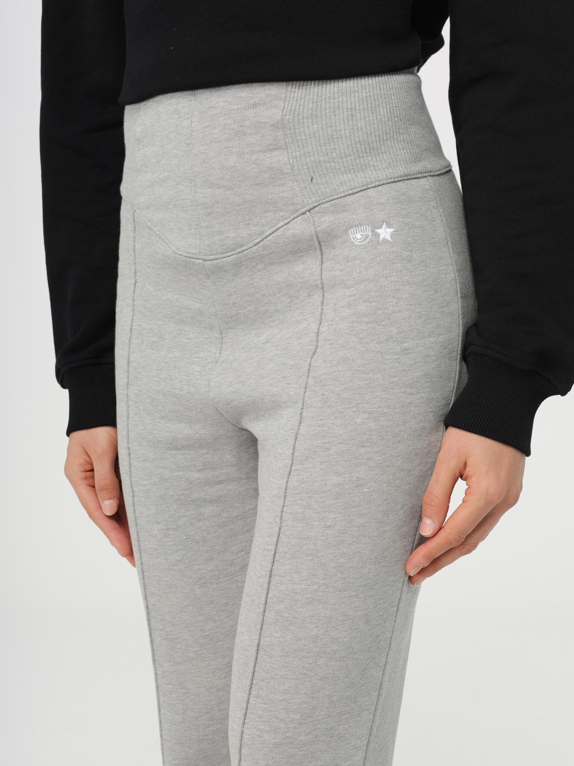CHIARA FERRAGNI PANTALONI: Pantalone sportivo Chiara Ferragni in cotone , Grigio - Img 3