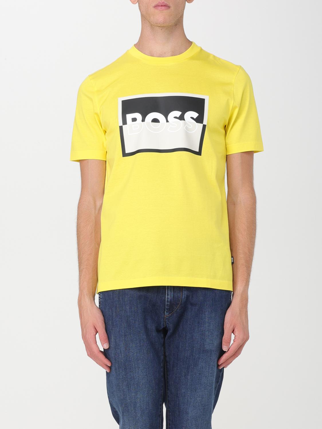BOSS T-SHIRT: T-shirt men Boss, Yellow - Img 1