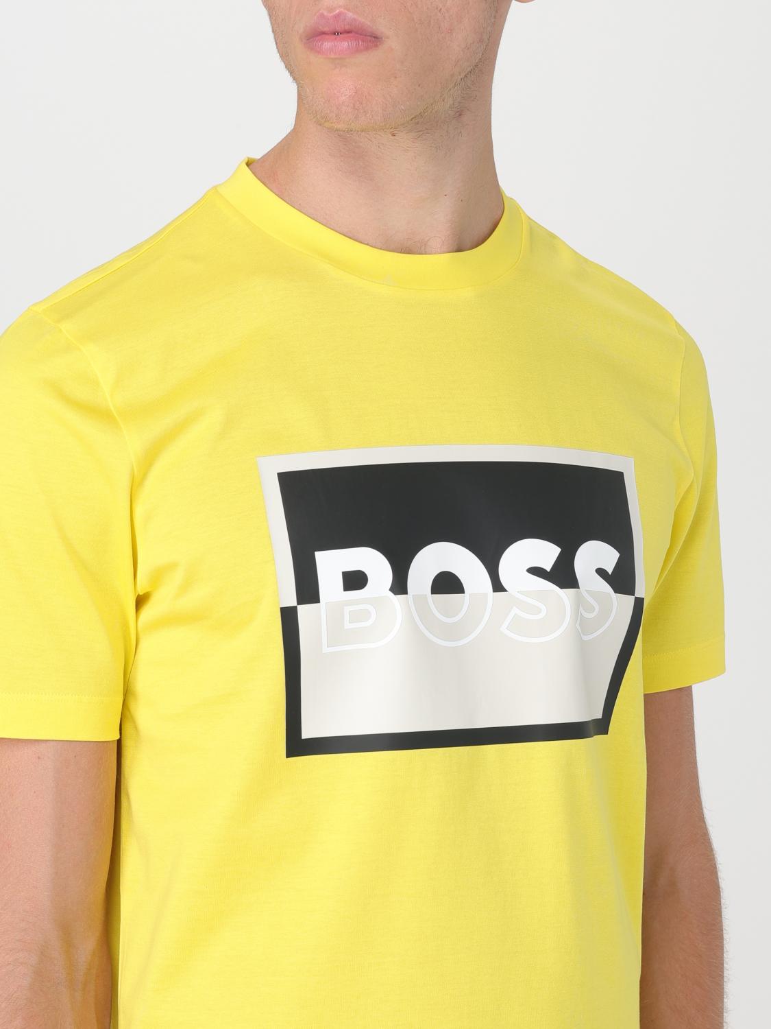 BOSS T-SHIRT: T-shirt men Boss, Yellow - Img 3