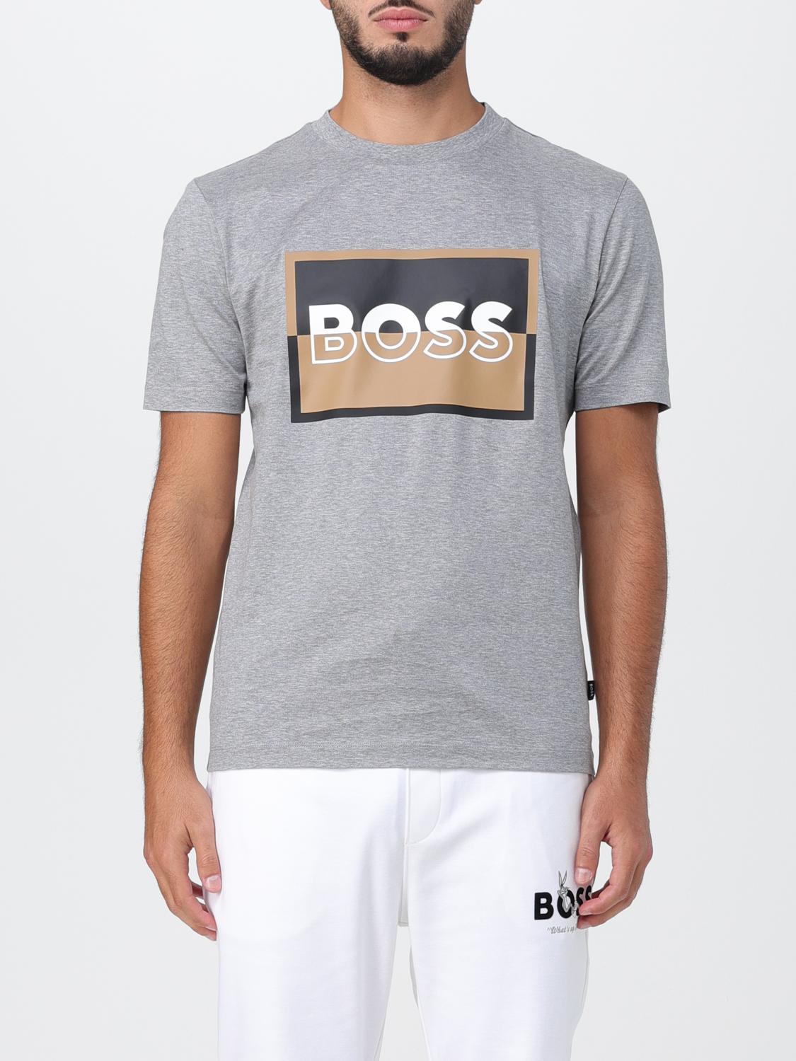 BOSS T-SHIRT: T-shirt men Boss, Grey - Img 1