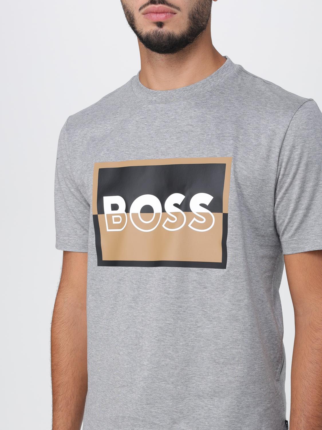 BOSS T-SHIRT: T-shirt men Boss, Grey - Img 3