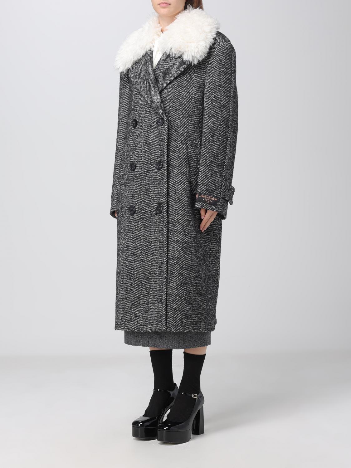 N° 21 COAT: Coat woman N° 21, White - Img 3