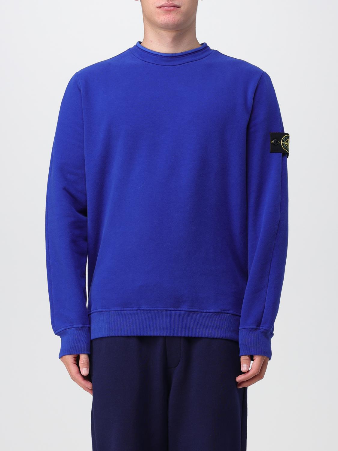 STONE ISLAND SWEATER: Sweater men Stone Island, Blue - Img 1