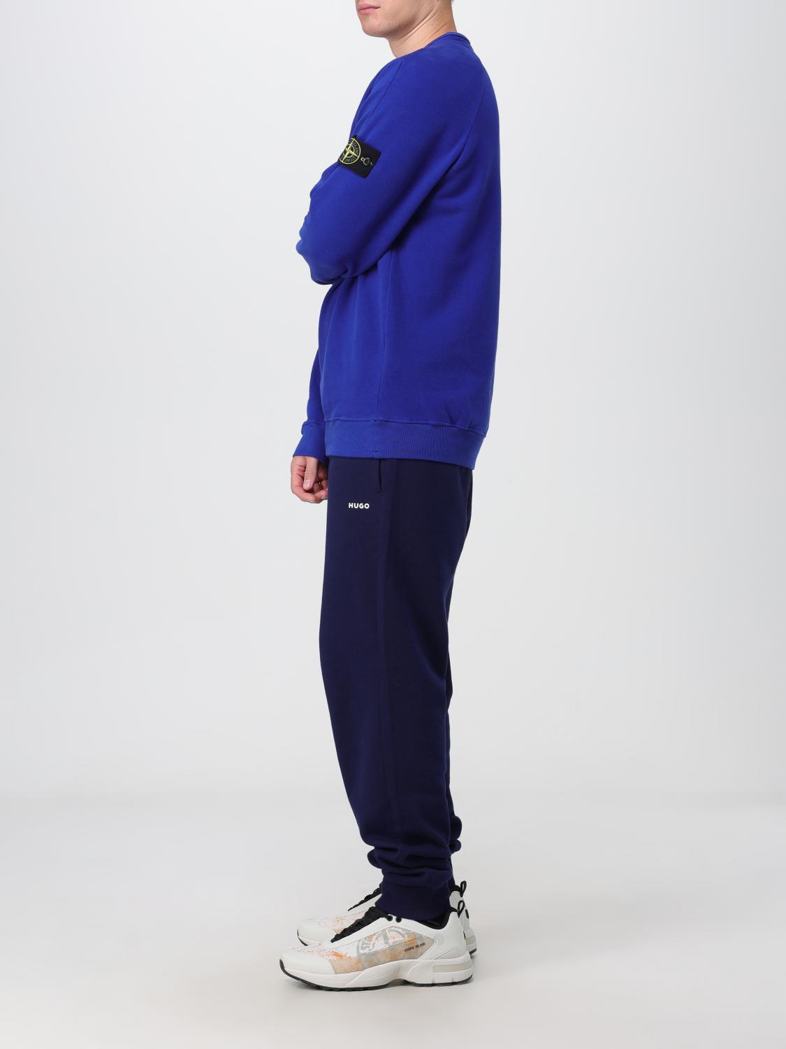 STONE ISLAND SWEATER: Sweater men Stone Island, Blue - Img 2