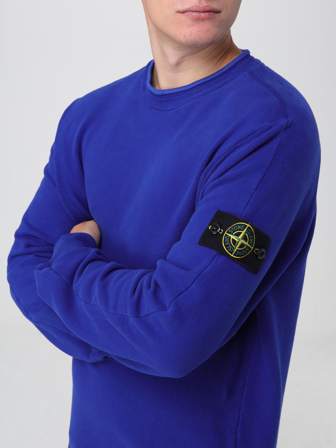 STONE ISLAND SWEATER: Sweater men Stone Island, Blue - Img 5