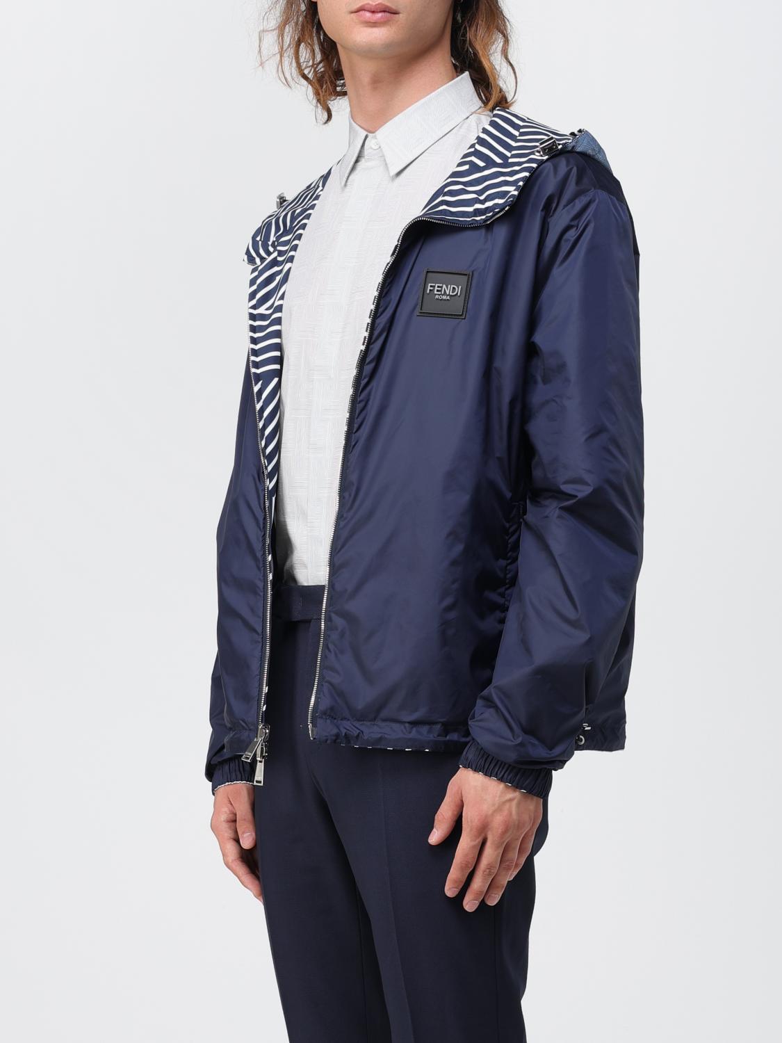 Fendi reversible nylon jacket - Grey | FAA906APX6 | GIGLIO.COM