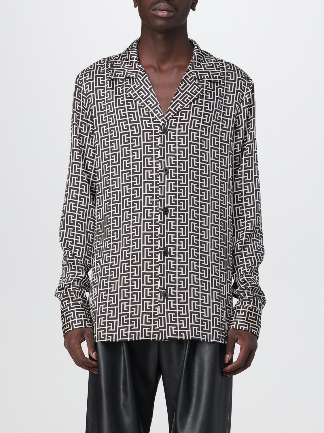 BALMAIN SHIRT: Balmain shirt in recycled fabric, White - Img 1