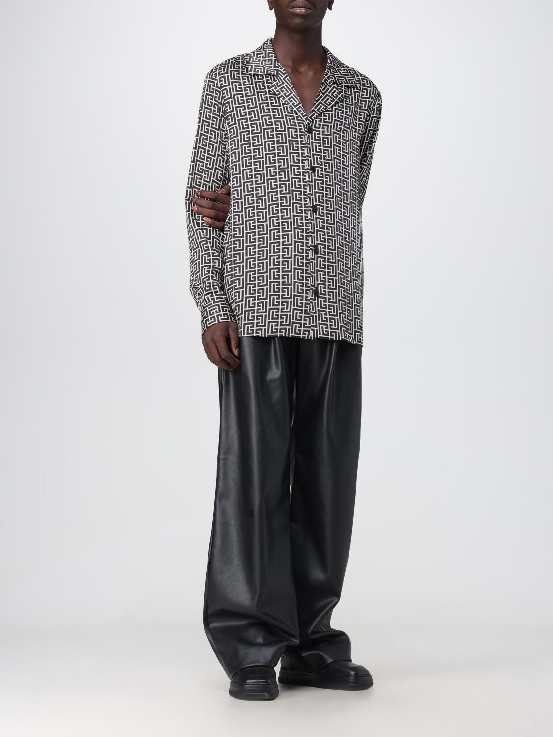 BALMAIN SHIRT: Balmain shirt in recycled fabric, White - Img 2