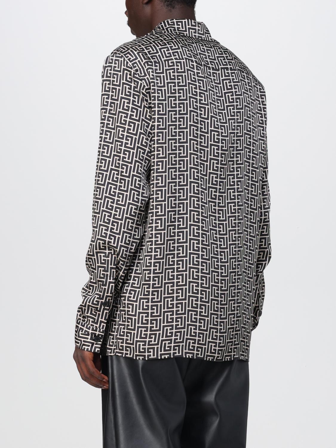 BALMAIN SHIRT: Balmain shirt in recycled fabric, White - Img 3