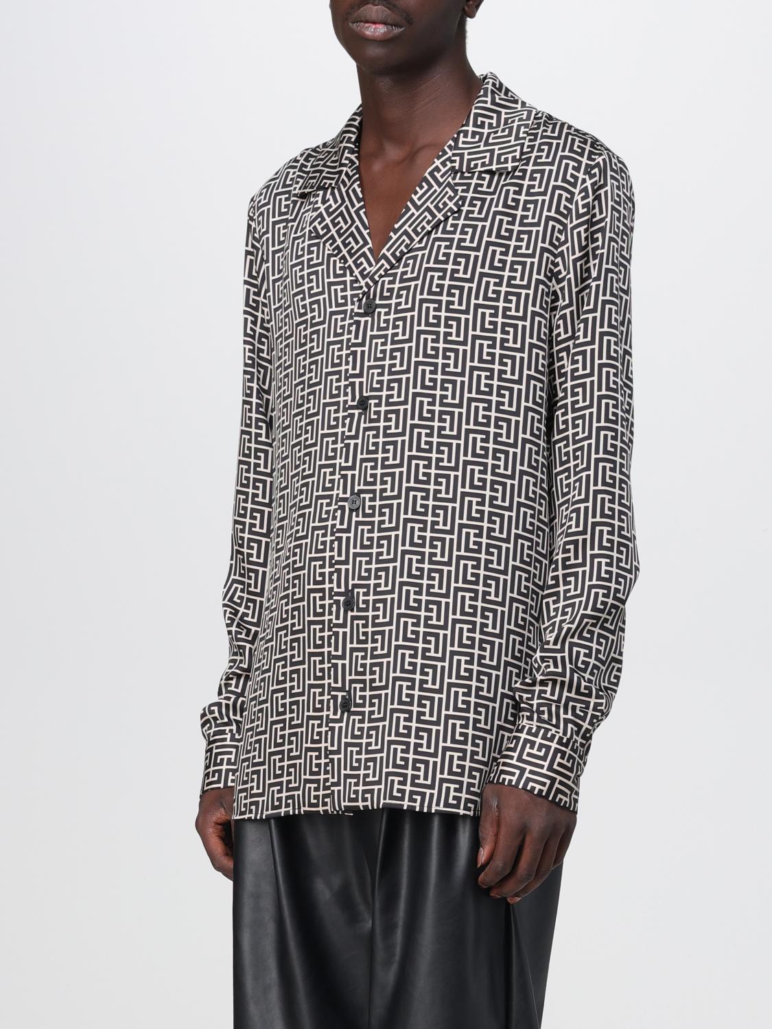 BALMAIN SHIRT: Balmain shirt in recycled fabric, White - Img 4