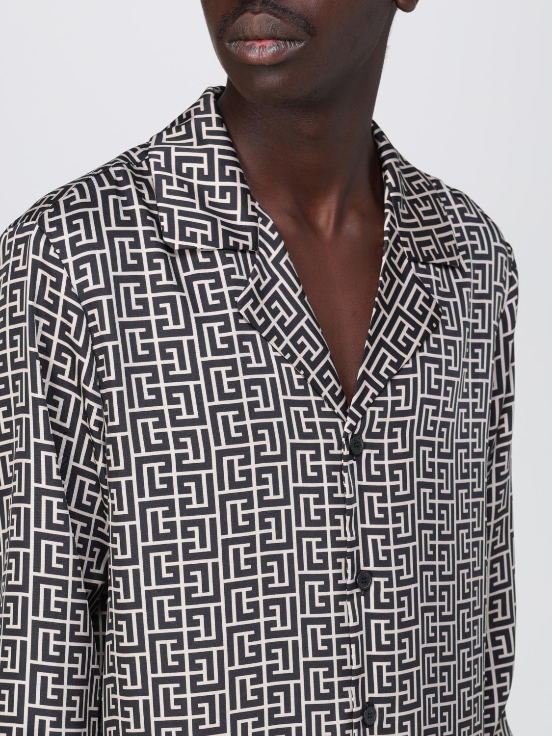 BALMAIN SHIRT: Balmain shirt in recycled fabric, White - Img 5