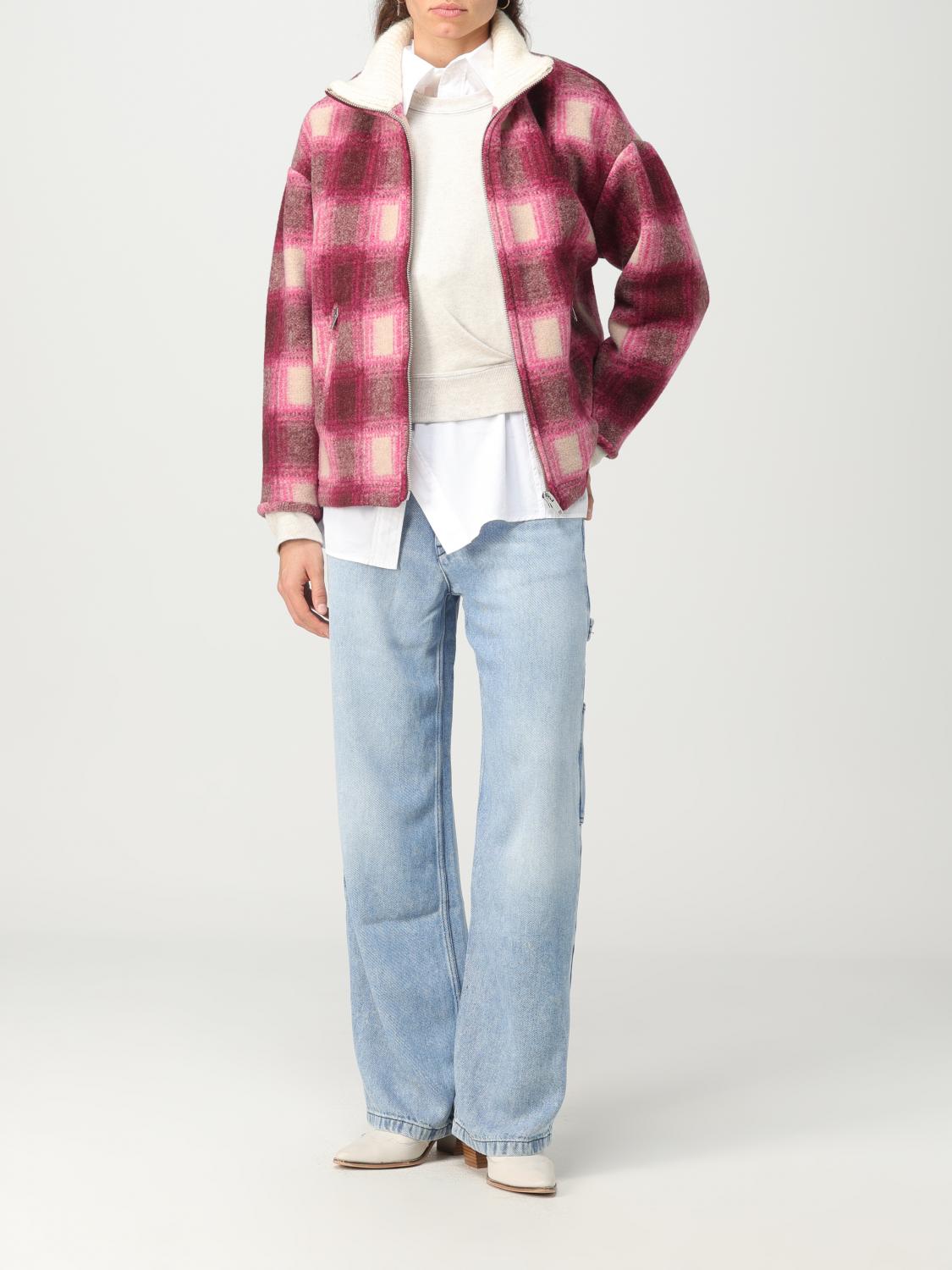 ISABEL MARANT ETOILE CHAQUETA: Abrigo mujer Isabel Marant Etoile, Fucsia - Img 2