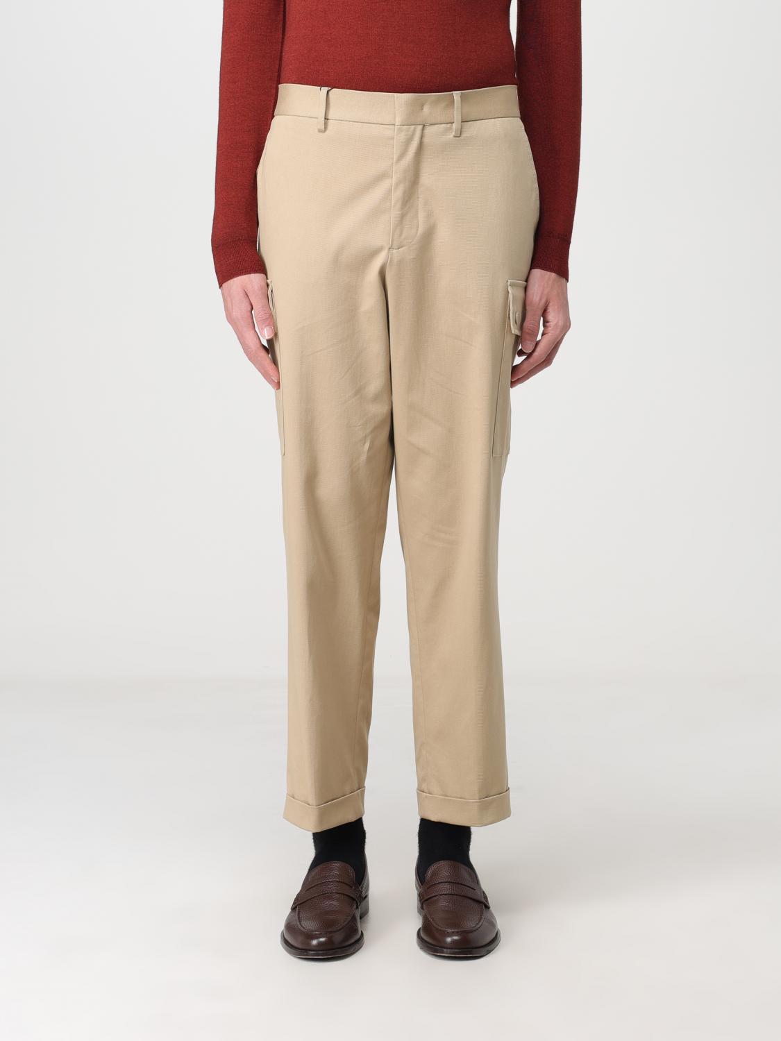ETRO PANTS: Etro cargo pants in cotton blend, Beige - Img 1