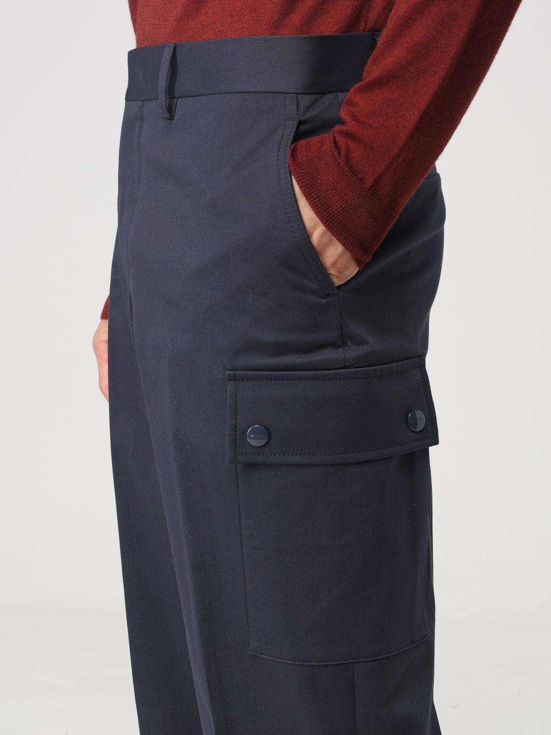 ETRO PANTALON: Pantalon homme Etro, Bleu Marine - Img 5