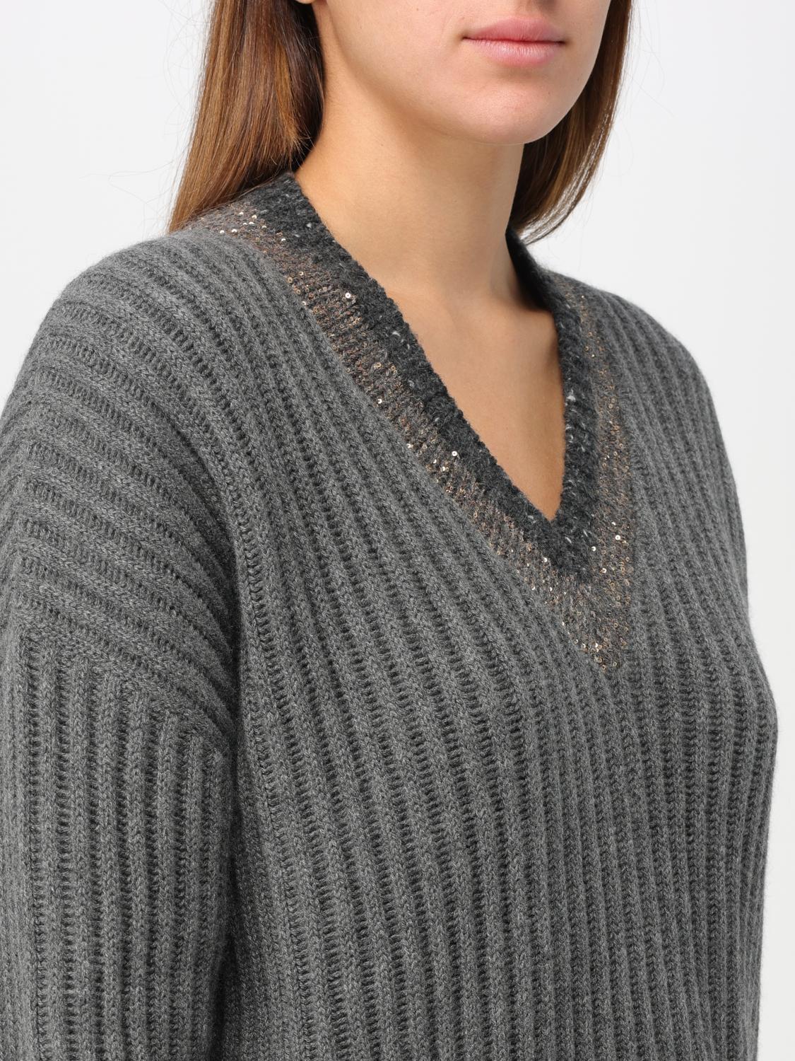 Brunello Cucinelli Sweater woman - Grey | M12511612 | GIGLIO.COM