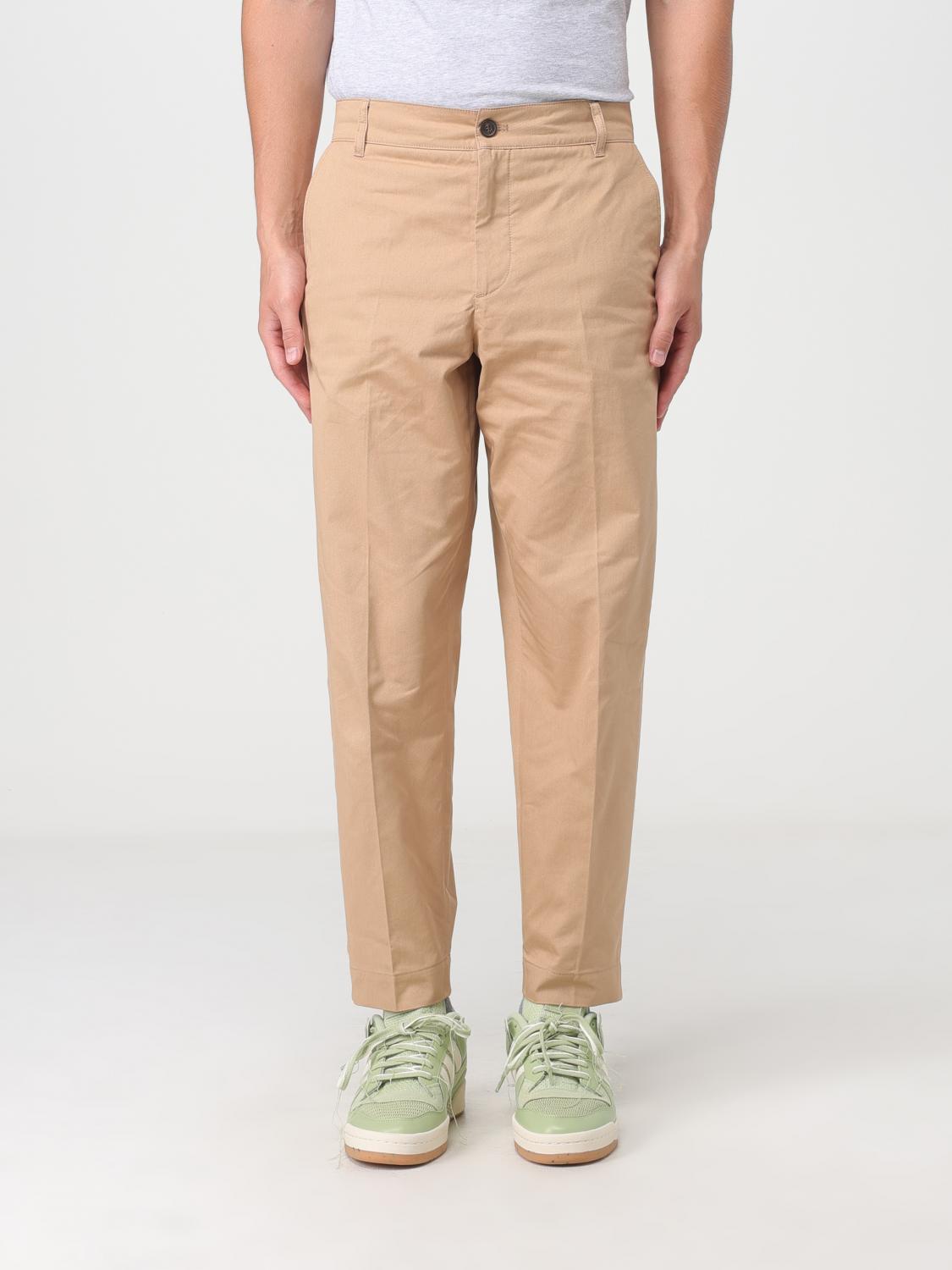 Maison Kitsuné pants in cotton gabardine - Beige | JM01103WW0073