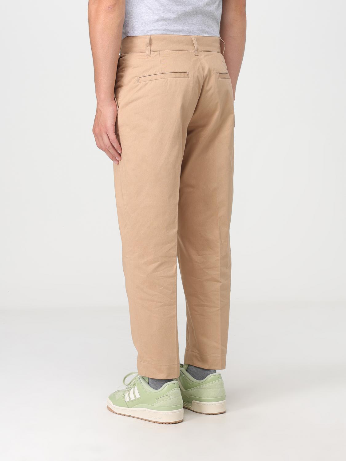 Maison Kitsuné pants in cotton gabardine - Beige | JM01103WW0073