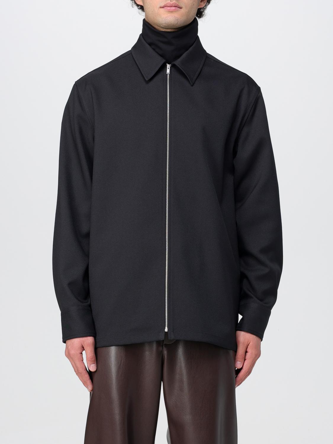 春　JIL SANDER コットン シャツジャケット 46 メンズM Jil Sander Shirt men - Black | J22DL0178J70001 | GIGLIO.COM