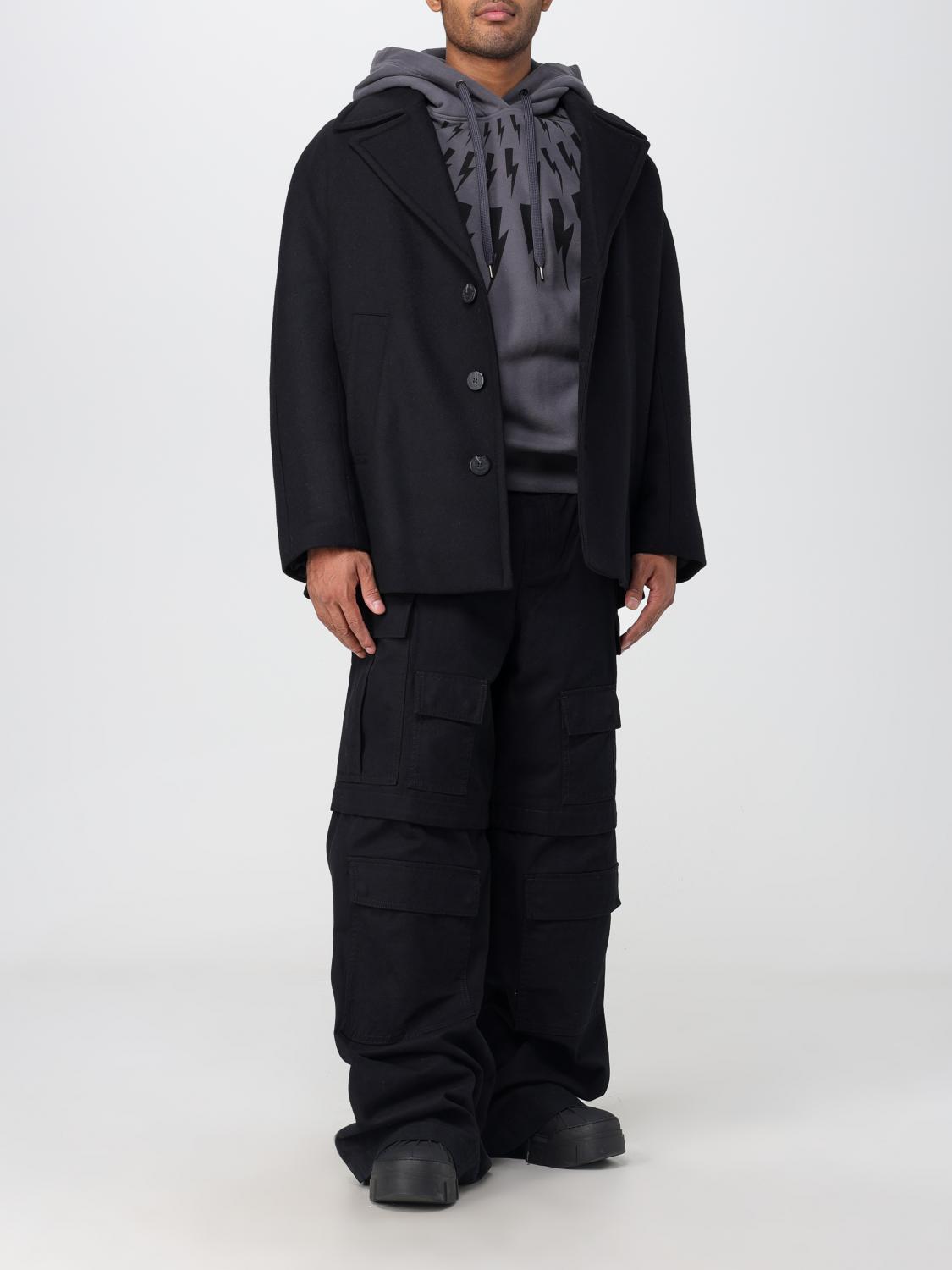 Neil Barrett Coat men - Black | PBCA045C010 | GIGLIO.COM