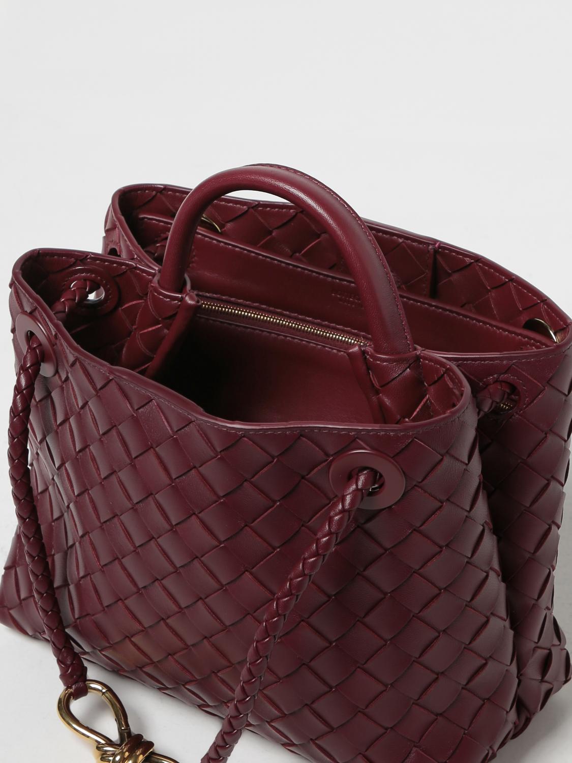 BOTTEGA VENETA HANDBAG: Bottega Veneta Andiamo bag in woven nappa, Wine - Img 5