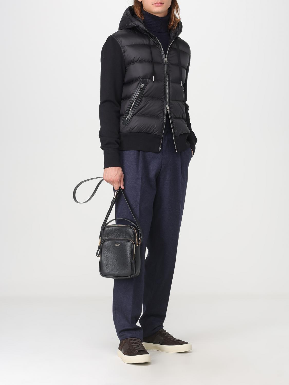 TOM FORD JACKET: Tom Ford padded nylon and wool down jacket, Black - Img 2