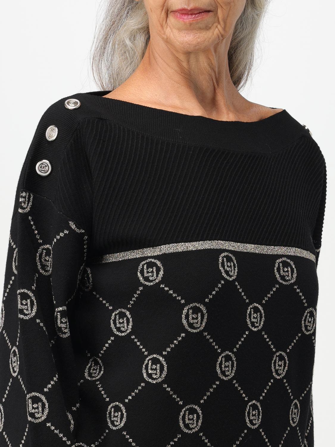 LIU JO PULLOVER: Pullover damen Liu Jo, Schwarz - Img 3