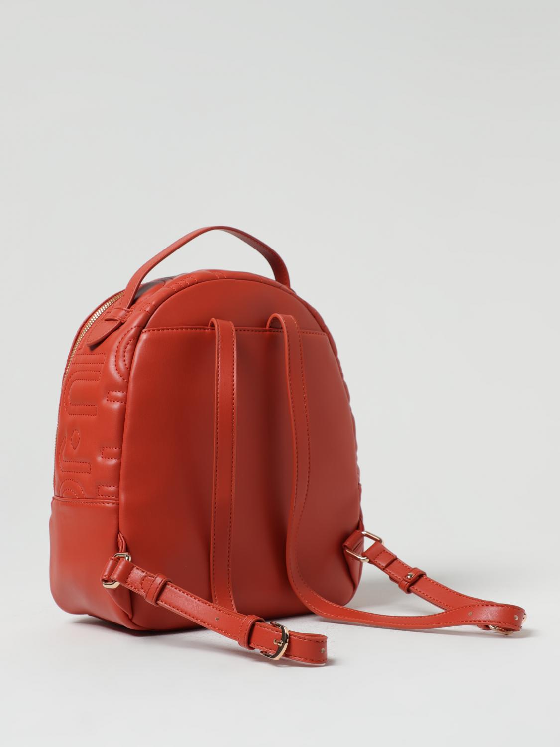 LIU JO ZAINO: Zaino Liu Jo in pelle sintetica con logo trapuntato, Rosso - Img 2