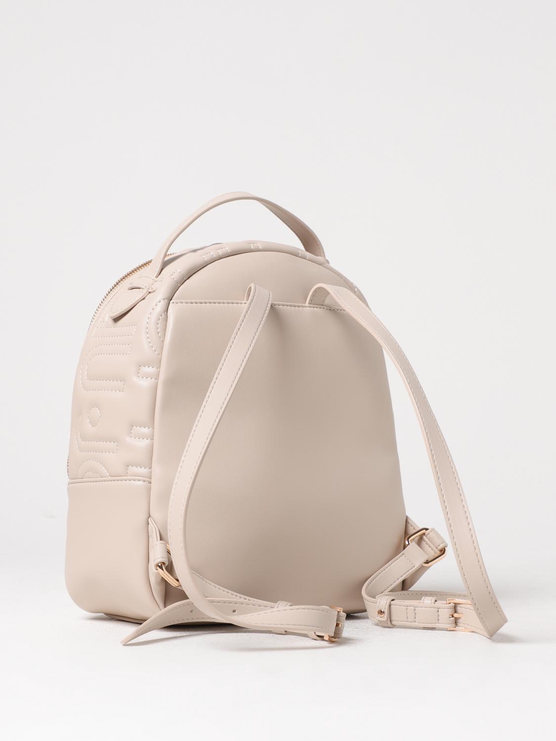 LIU JO ZAINO: Zaino Liu Jo in pelle sintetica con logo trapuntato, Beige - Img 2