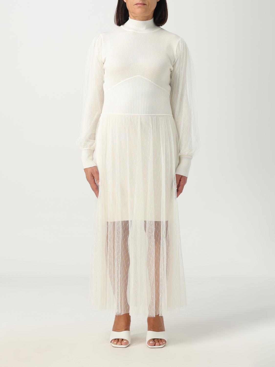 TWINSET VESTIDO: Vestido mujer Twinset, Blanco - Img 1