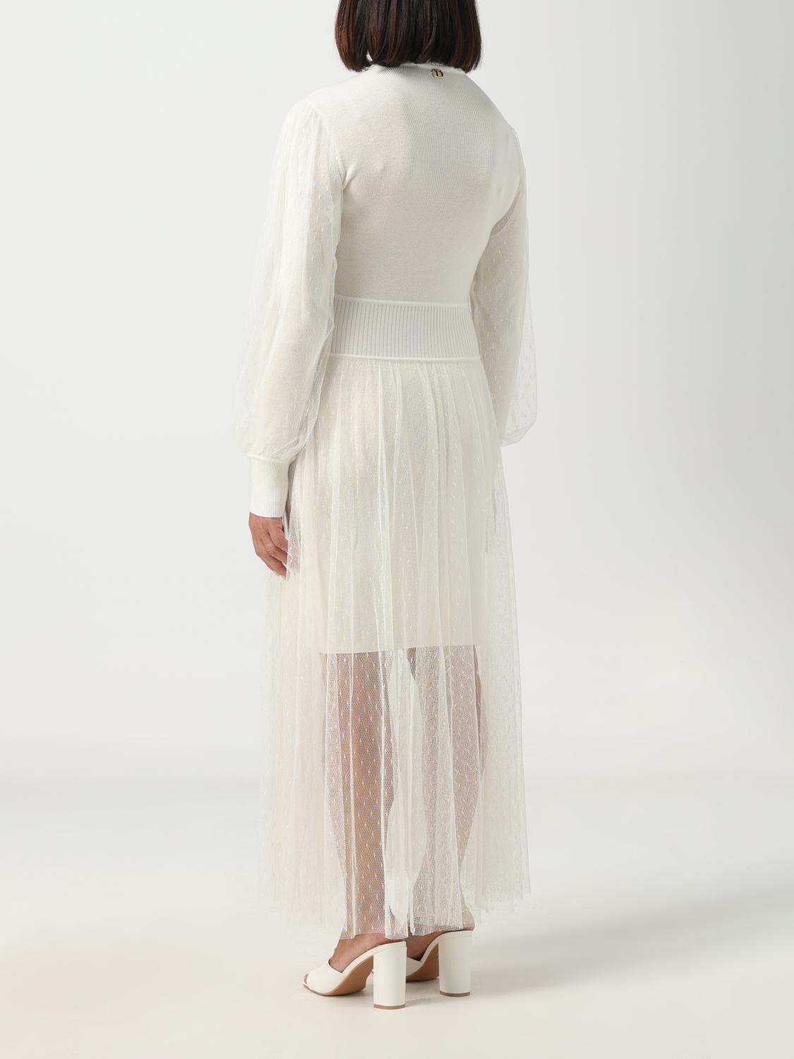 TWINSET VESTIDO: Vestido mujer Twinset, Blanco - Img 2