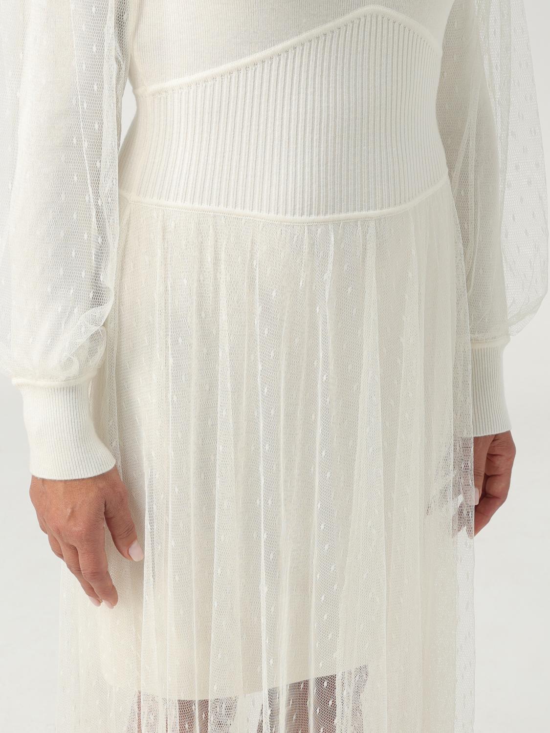 TWINSET VESTIDO: Vestido mujer Twinset, Blanco - Img 3