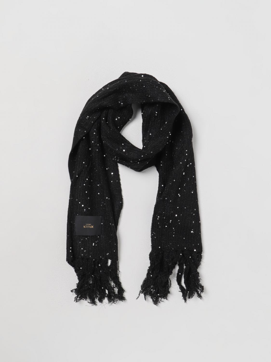 ACTITUDE TWINSET BUFANDA: Bufanda mujer Actitude Twinset, Negro - Img 2