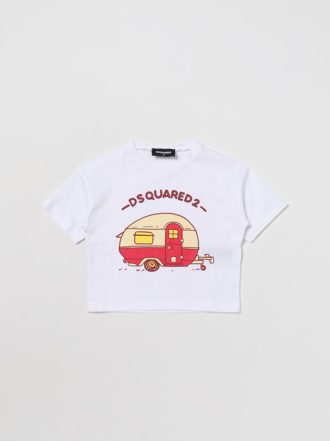 DSQUARED2: T-shirt kids Junior White Dsquared2 t-shirt