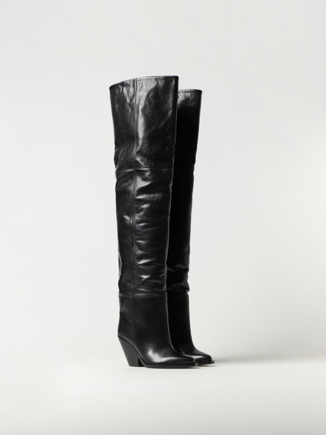 ISABEL MARANT STIVALI: Stivale Isabel Marant in pelle, Nero - Img 2