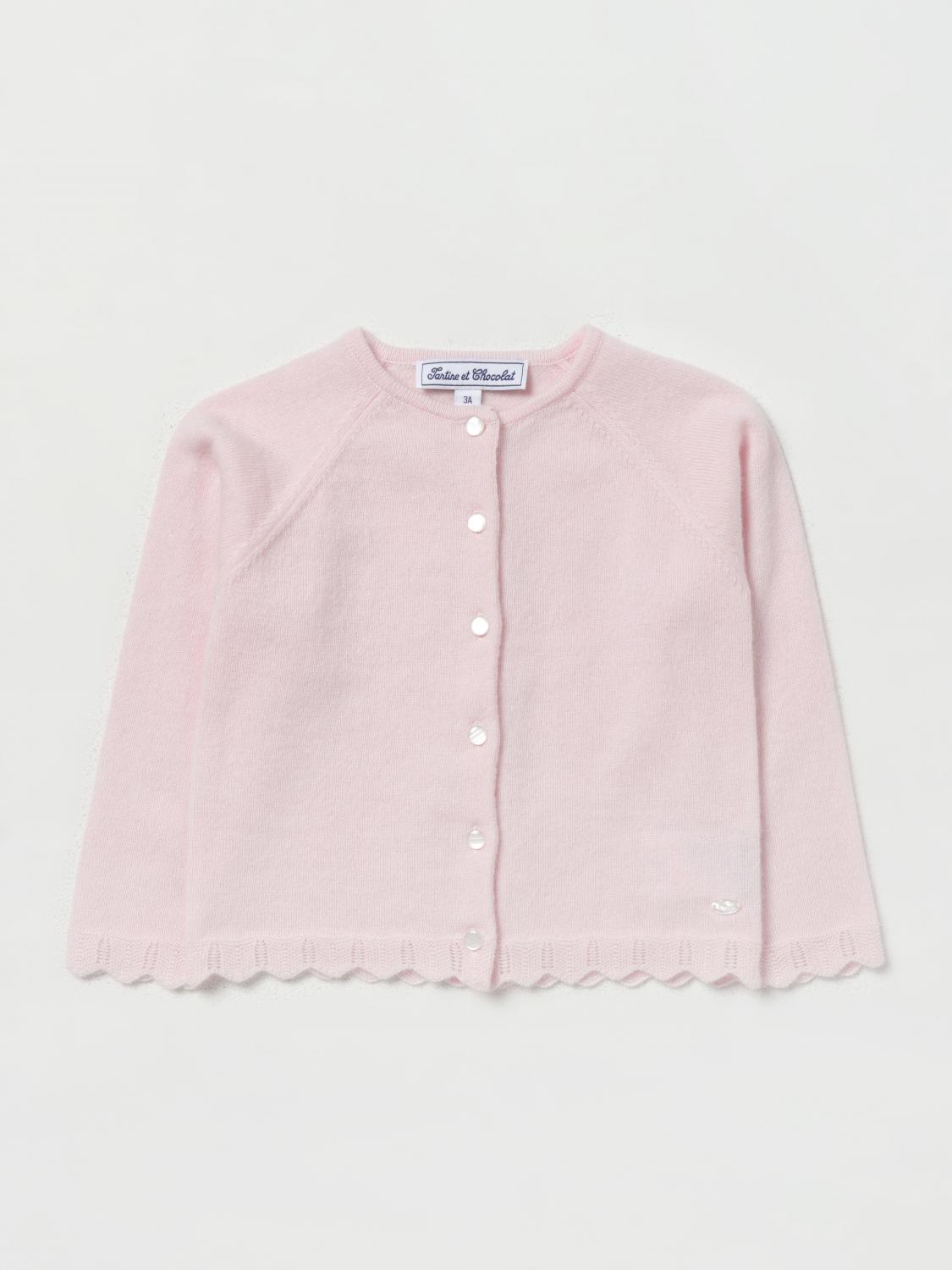 TARTINE ET CHOCOLAT SWEATER: Sweater kids Tartine Et Chocolat, Pink - Img 1